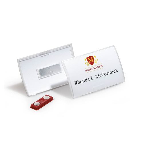 Durable Click Fold Name Badge With Magnet Box 10