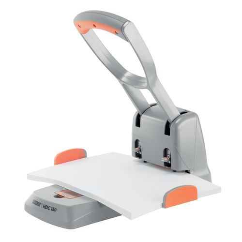 Rapid Hole Punch HDC150 2 Hole Heavy Duty Silver/Orange