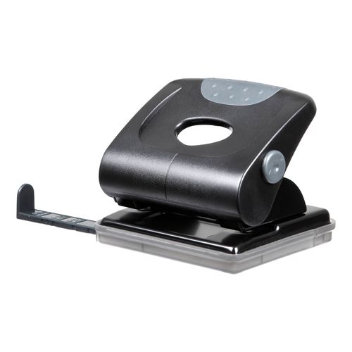 Marbig Hole Punch 2h 28 Sheet Black Heavy Duty