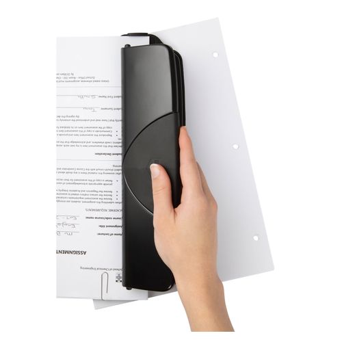 Marbig Hole Punch 3h 10 Sheet Black Metal