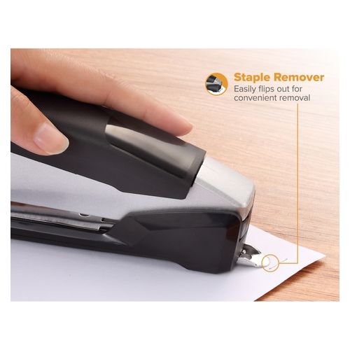Bostitch Inpower Antimicrobial Stapler 28 Sheet Full Strip Black