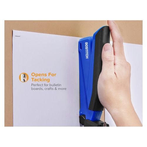 Bostitch Inpower Antimicrobial Stapler 20 Sheet Full Strip Blue