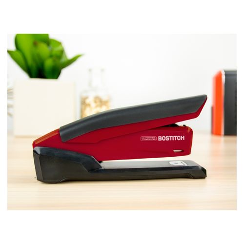 Bostitch Inpower Antimicrobial Stapler 20 Sheet Full Strip Red