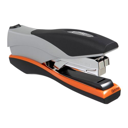Rexel Optima 40 Stapler Full Strip Orange and Silver