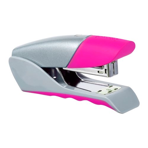 Rexel Gazelle Stapler Half Strip Silver/ Pink