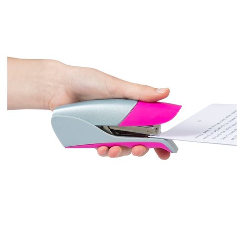 Rexel Gazelle Stapler Half Strip Silver/ Pink