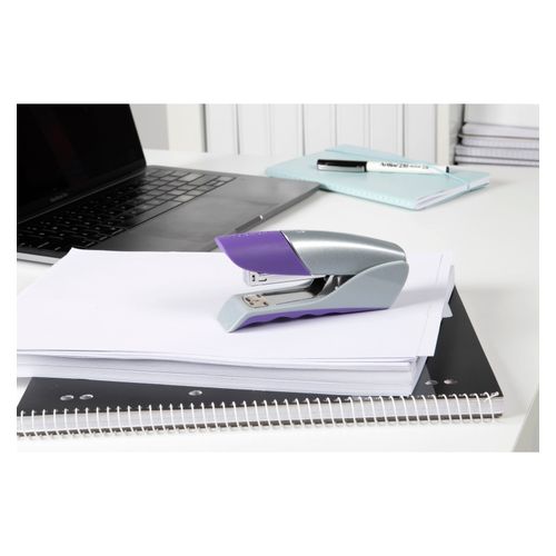 Rexel Gazelle Stapler Half Strip Silver/ Purple