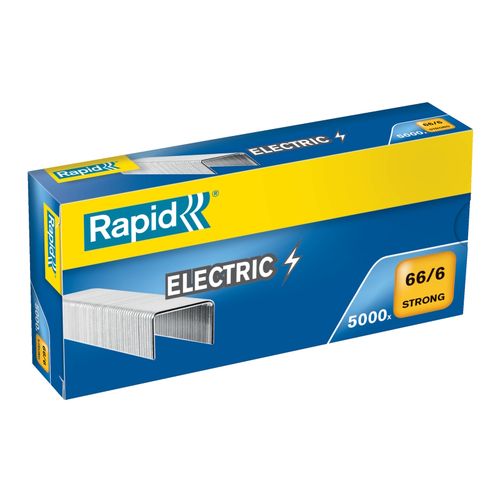 Rapid Electric Staples 66/6mm Pack 5000