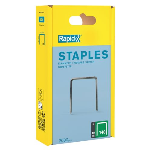 Rapid Tools Staples 140/12mm Box 2000