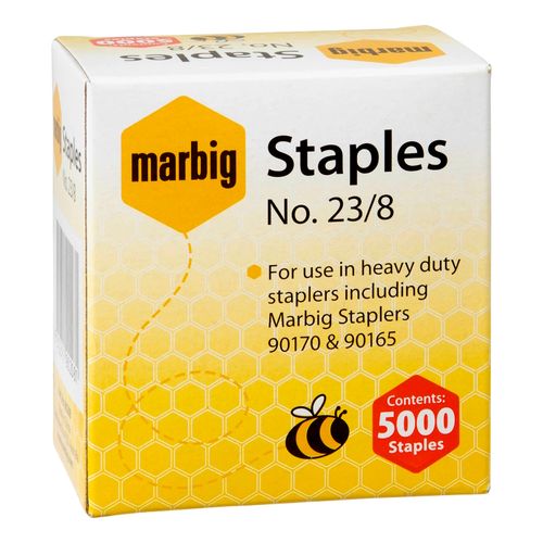 Marbig Heavy Duty Staples 23/8 Up to 45 Sheets Pack 5000