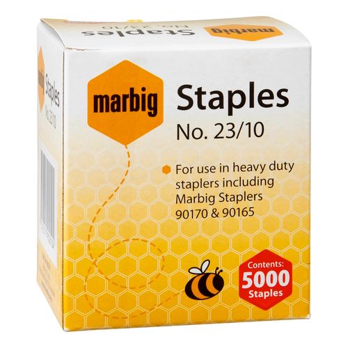 Marbig Heavy Duty Staples 23/10 Up to 70 Sheets Pack 5000