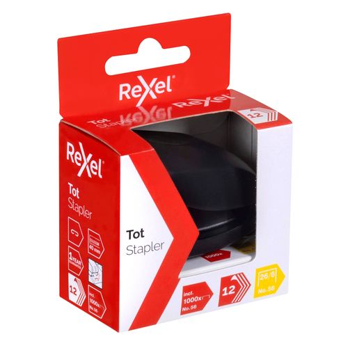 RexelTot Stapler Mini Black