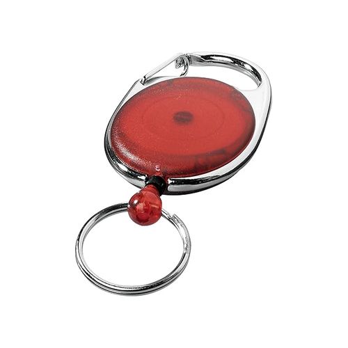 Bibbulmun Retractable Snap Lock Key Holders 25mm Red Pack 4