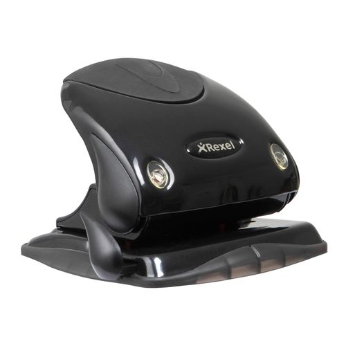 Rexel Hole Punch P225 2 Hole 25 Sheet Capacity Silver/Black