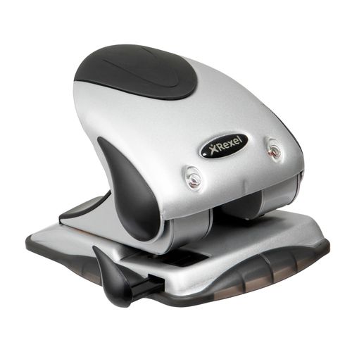 Rexel Hole Punch P240 2 Hole 40 Sheet Capacity Silver/Black