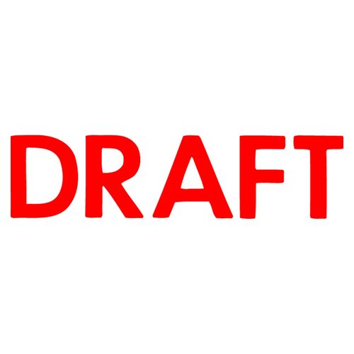 X-Stamper Stamp 1068 Draft Red