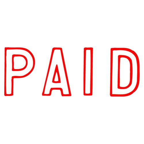 X-Stamper Stamp 1005 Paid Red