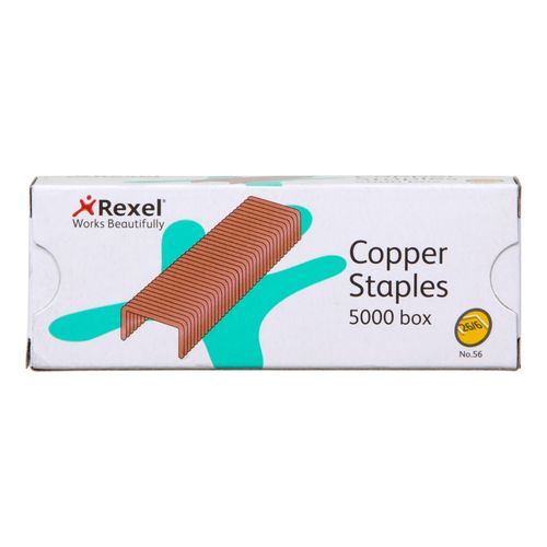 Rexel Staples Copper 26/6mm Box 5000