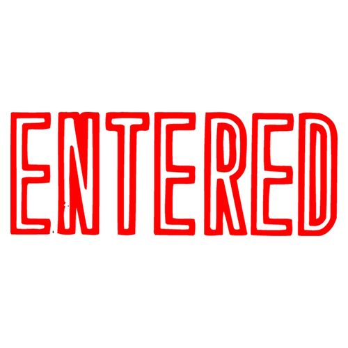 X-Stamper Stamp 1021 Entered Red