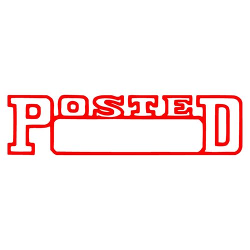 X-Stamper Stamp 1211 Posted Date Red