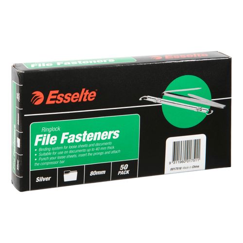 Esselte Ringlock File Fasteners Box 50