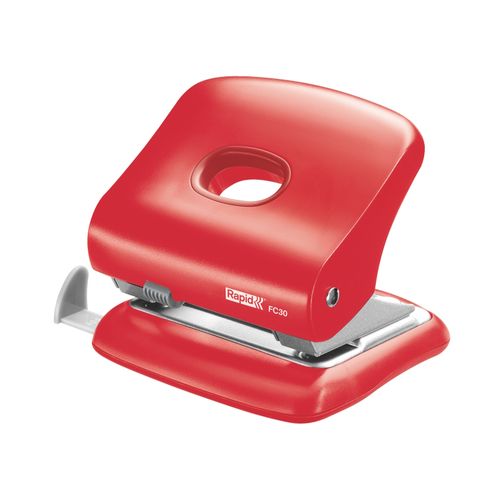 Rapid Hole Punch FC30 Red 30 Sheet