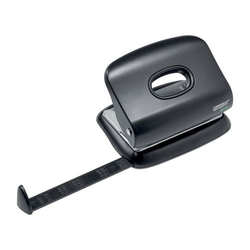 Rapid Eco Hole Punch 2 Hole 20 Sheet Black