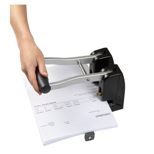 Rexel Hole Punch 2h 100 Sheet Power Black/Silver