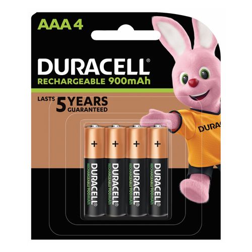 Duracell Battery Rechargeable AAA Nimh 800Mah Pack 4