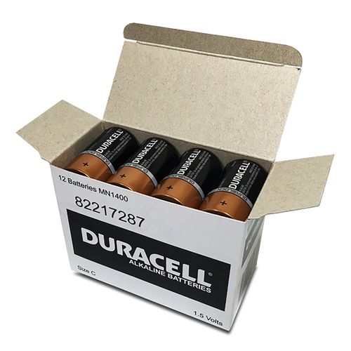Duracell Battery Coppertop C Size Box 12