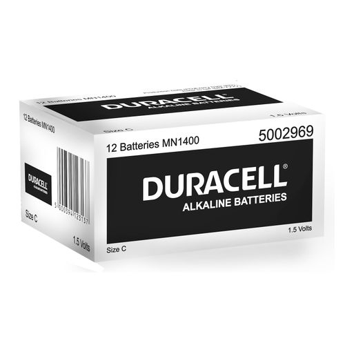 Duracell Battery Coppertop C Size Box 12