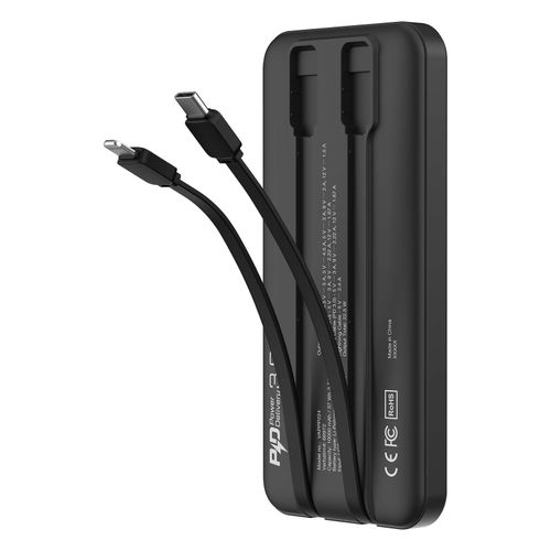 Verbatim Powerbank 10,000Mah Embedded Cables