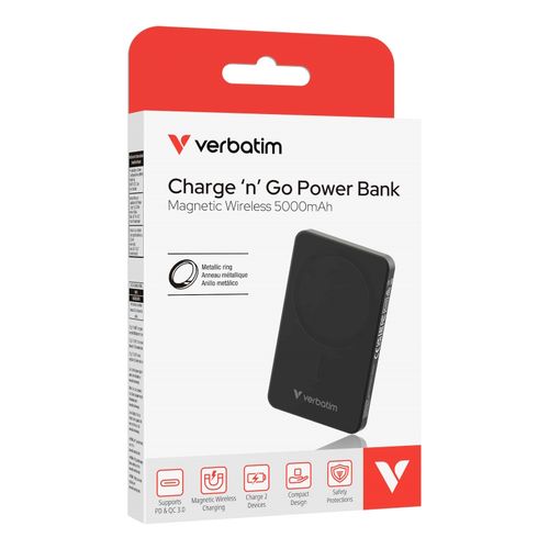 Verbatim ChargenGo Essentials 5000mAh Power Bank