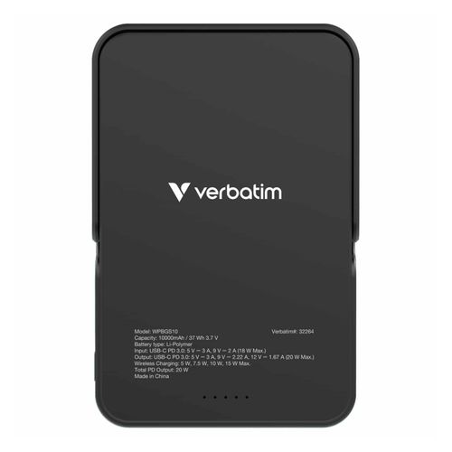 Verbatim Charge n Go Power Bank with Stand 10000mAh