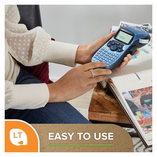 Dymo Label Printer 2174562 Letratag 100H Silver With Bonus White Paper, Plastic White & Clear Tapes