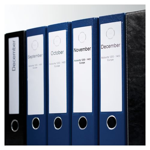 Dymo LabelWriter Lever Arch Labels 59x190mm White