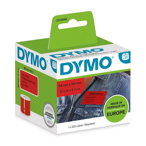 Dymo LabelWriter Shipping Labels 54x101mm Red