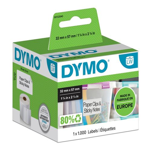 Dymo LabelWriter Multipurpose Labels 57x32mm White