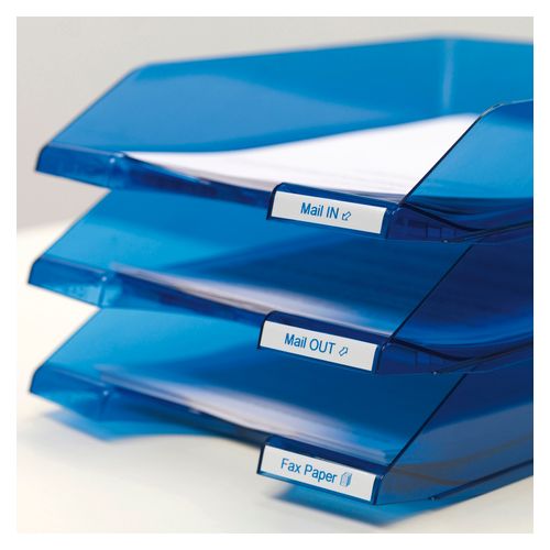 Dymo D1 Label Tape 9mm x 7m Blue on White