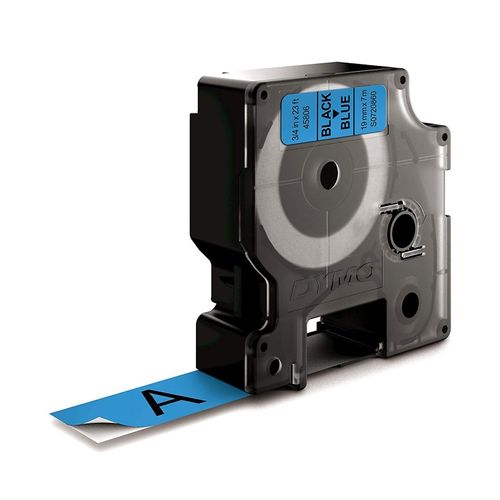 Dymo D1 Label Tape 19mm x 7m Black on Blue