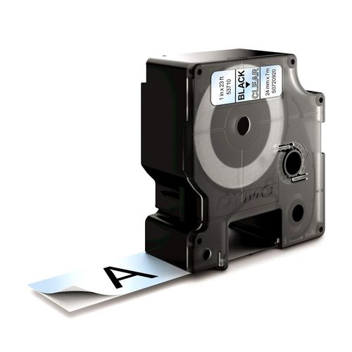Dymo D1 Label Tape 24mm x 7m Black on Clear