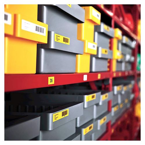 Dymo D1 Label Tape 24mm x 7m Black on Yellow