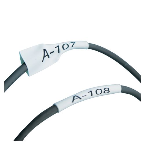 Dymo Rhino Tape Heat Shrink Tube 19mm x 1.5M Black On White