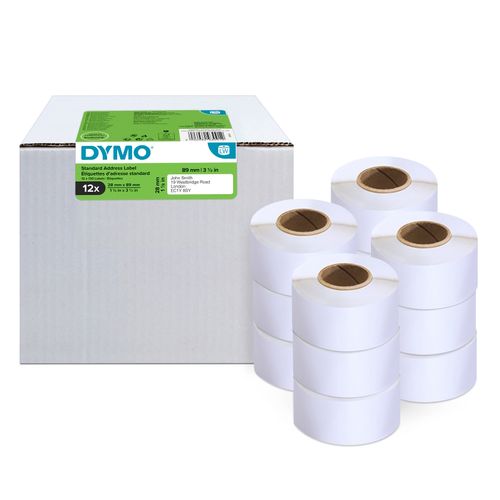 Dymo LabelWriter Address Labels 28x89mm White Pack 12