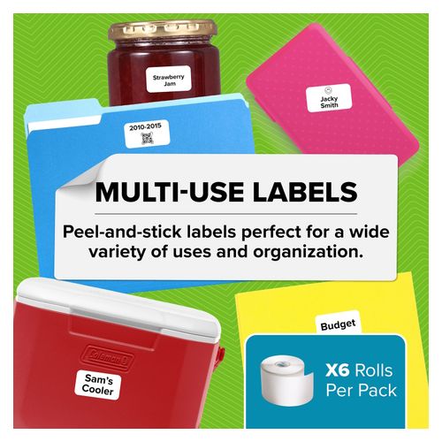 Dymo LabelWriter Multipurpose Labels 57x32mm White Bulk Pack 24