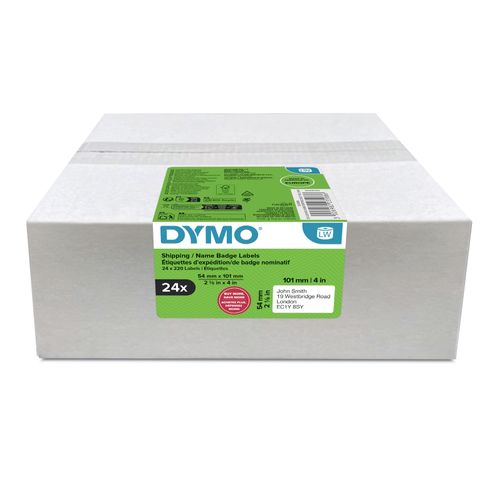 Dymo LabelWriter Shipping Labels 54x101mm White Bulk Pack 24
