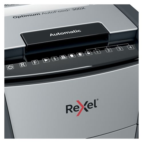 Rexel Optimum Autofeed Shredder 300X Cross Cut