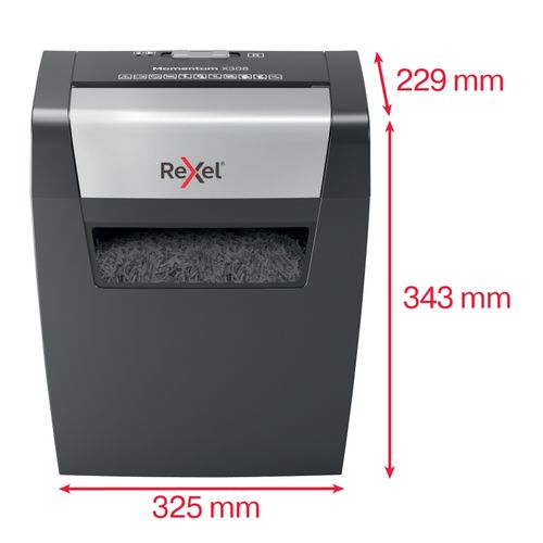 Rexel Momentum Shredder Cross Cut X308