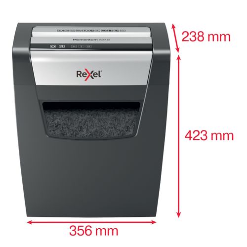 Rexel Momentum Shredder Cross Cut X410