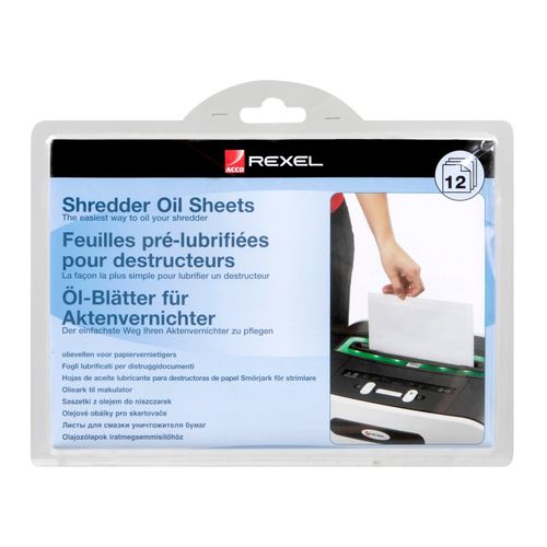 Rexel Shredder Oil Sheets Pack 12